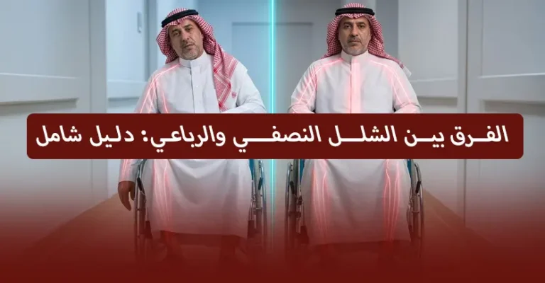 الفرق بين الشلل النصفي والرباعي