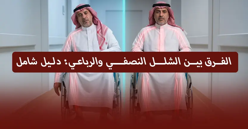 الفرق بين الشلل النصفي والرباعي