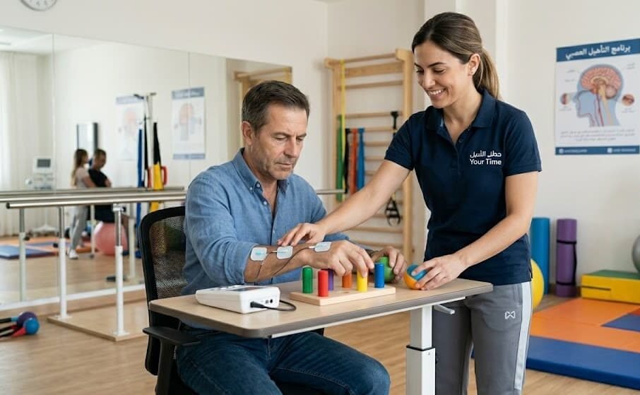 التأهيل العصبي والحركي في مركز متخصص